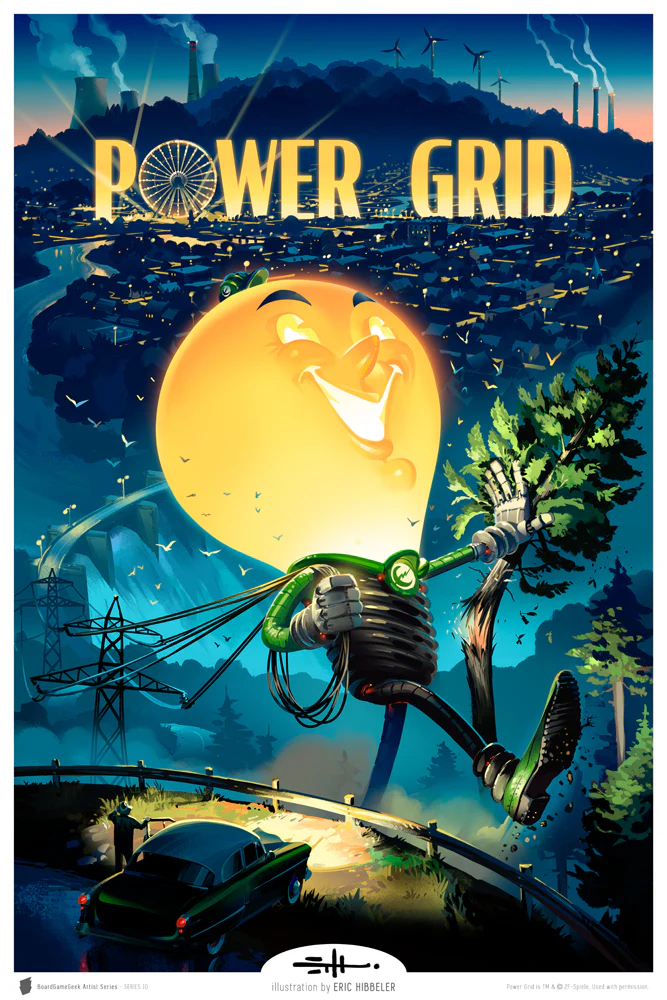 BoardGameGeek Artist Series: Series 10 - Power Grid