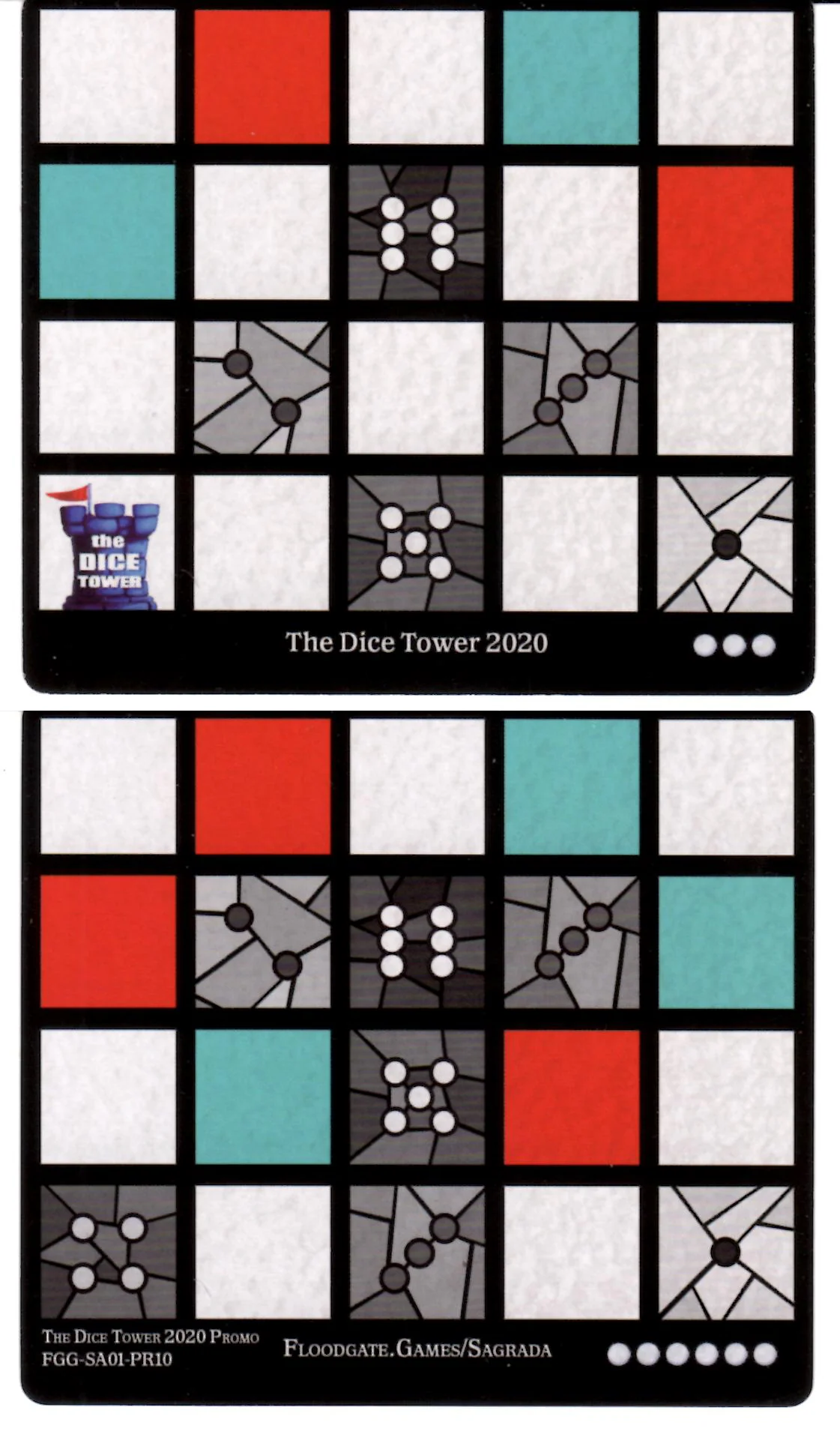 Sagrada: Promo 10 - Dice Tower 2020 Window Pattern Card