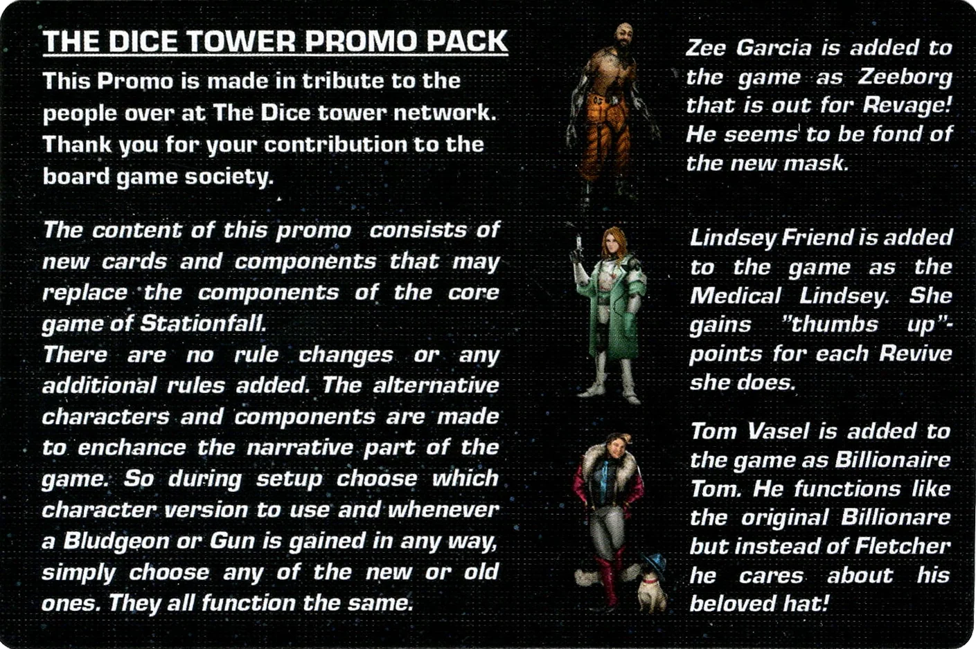 Stationfall: The Dice Tower Promo Pack - Image 2